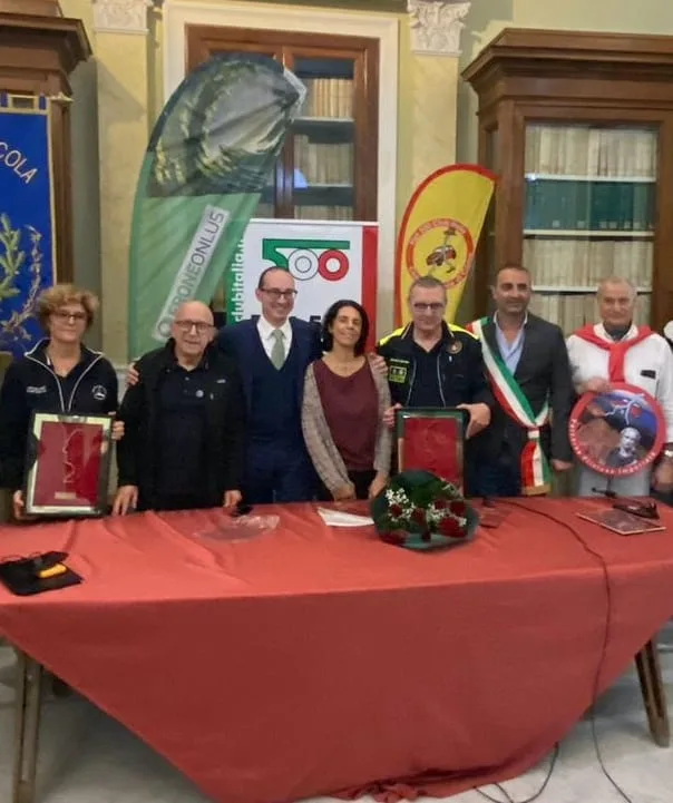 Consegna del Profilo Pliniano all'Osservatorio Vesuviano, Ercolano — ottobre 2023